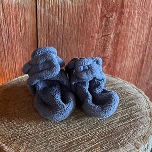 Zutano Blue Baby Booties